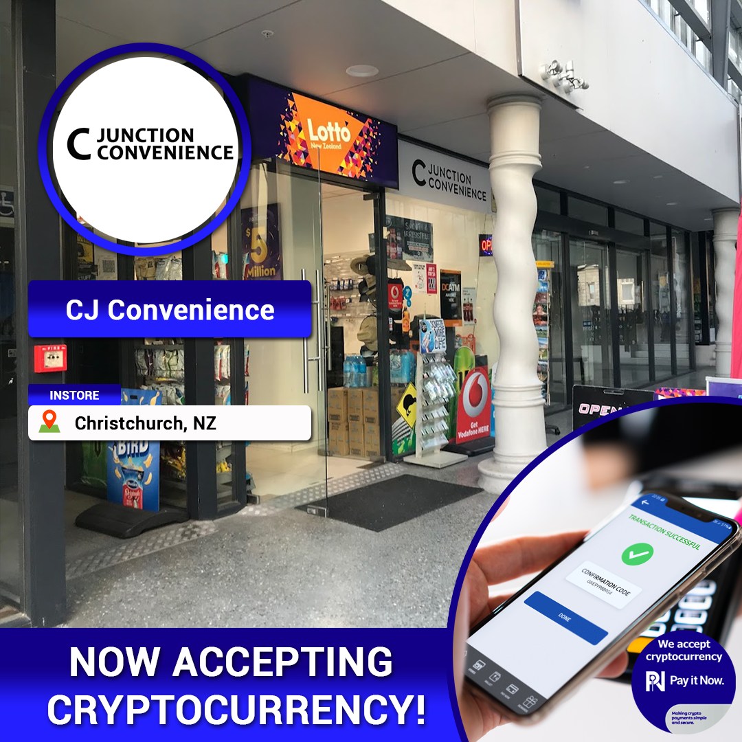 PayItNow_PIN's tweet photo. C J Convenience is now accepting #pin_payments! all you need to do is download the #pin_network_app at https://t.co/M770wIuPdS, bridge over your crypto and you're ready to go!
Open 7 days, 7am-10pm at Shop 2, 113 Worcester Street, City Central, Christchurch https://t.co/SLj4Jv1nWJ