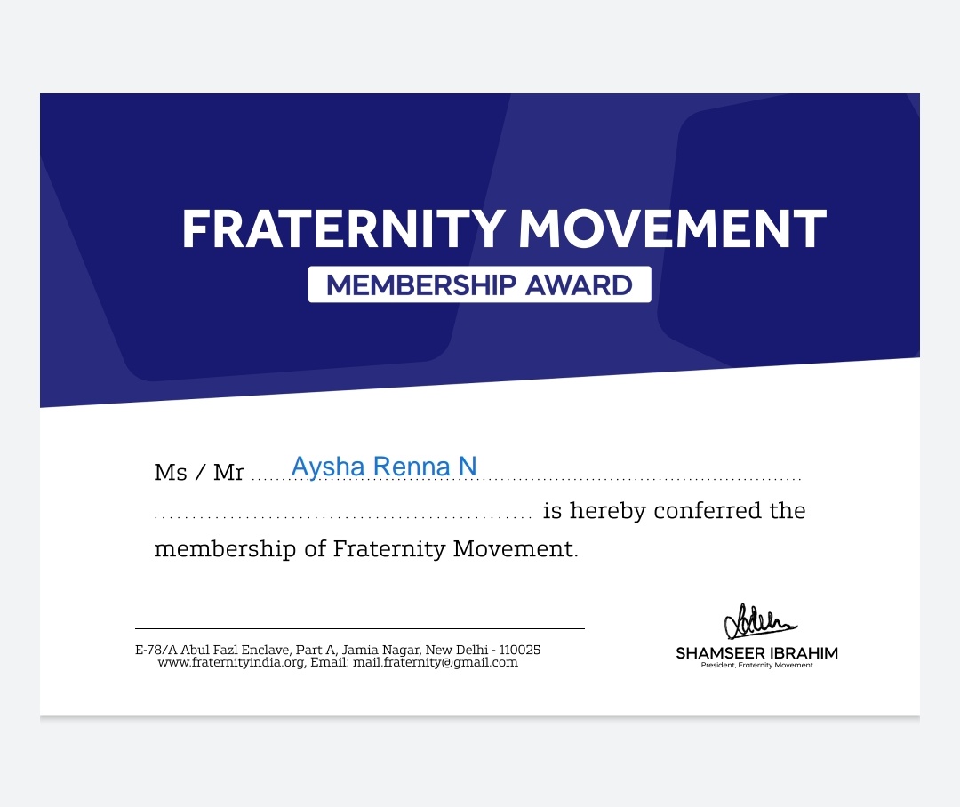 More than 1000 days in the organisation and many more days to come. To renew and join the movement 👇 membership.fraternityindia.org