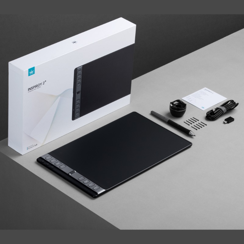 HuionTab's tweet photo. #Inspiroy2Series
What's in the box❓
📌Inspiroy 2 L
📌Digital Pen PW110 (New design)
📌Pen Holder PH04 (New design)
📌Standard Pen Nib x 10
📌USB-C Cable
📌Quick Start Guide
📌OTG Adapter
#huion #huiontable #teamhuion