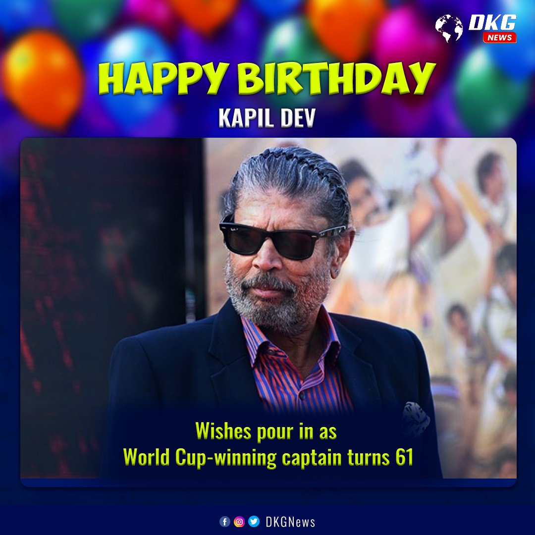 Happy birthday India\s Greatest all rounder Kapil Dev..    