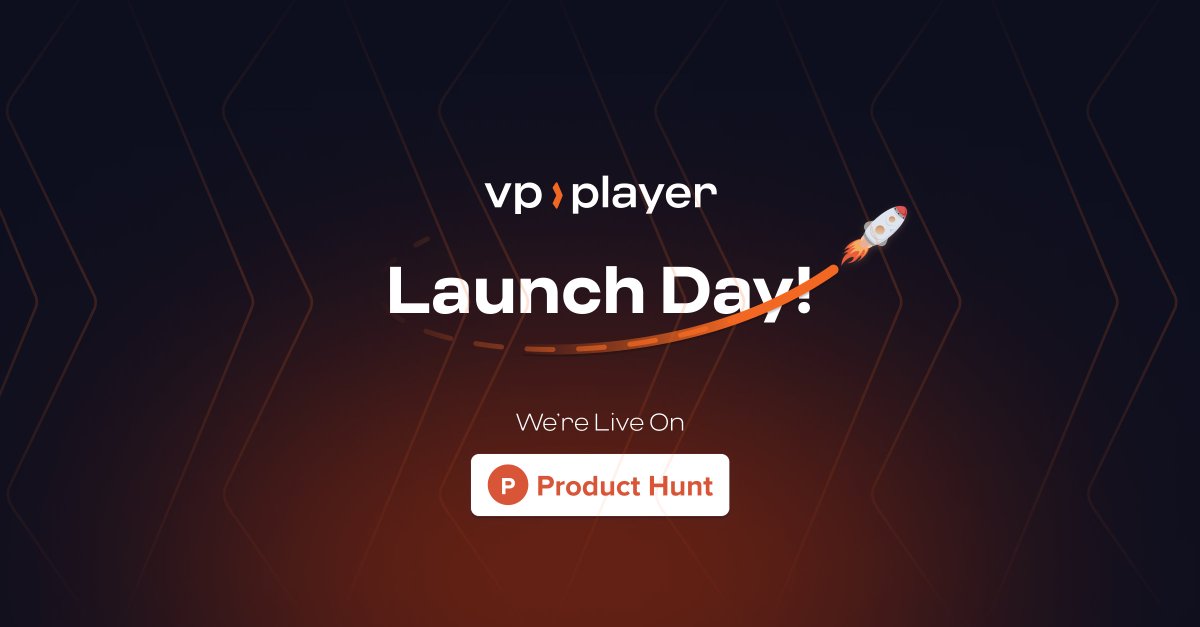 gjirafatechHQ's tweet photo. Exciting news! VP Player is now live on @ProductHunt !
Check it out we appreciate your feedback with us 🧡
https://t.co/nGVuevFCJE
#VPPlayer #ProductHunt #videoplayer #digitalpublisher https://t.co/rKvQZGxIPx