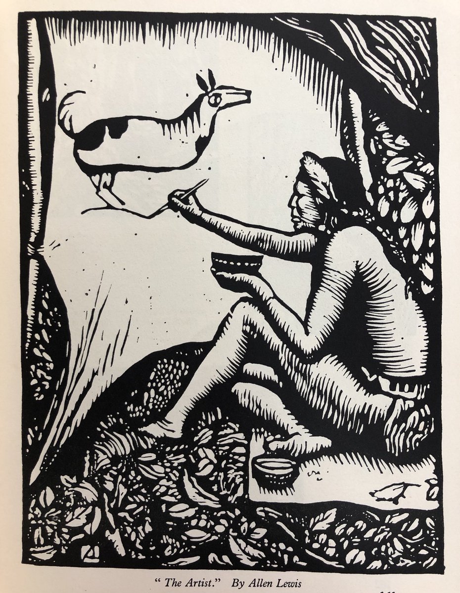 Allen Lewis (1873-1957), woodcut 