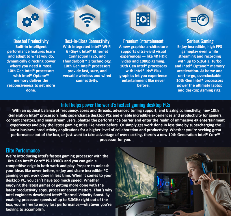 FrontosaSA's tweet image. The power of 10. New 10th Gen Intel Core processors deliver remarkable performance upgrades for improved productivity, stunning entertainment and more. Now available on our website!

Link: frontosa.co.za

#ad #coreprocessor #10thGen #IntelCore