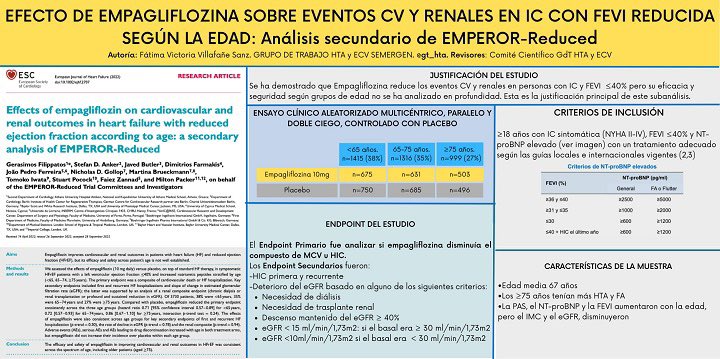 Hoy se publica en semergen.es/?seccion=grupo… <a href="/SEMERGENap/">SEMERGEN | Médicos de AP #SEMERGEN25</a> una infografía que he realizado. 

Revisada por <a href="/gt_hta/">Gt.HTA y ECVSEMERGEN</a> 👌🏽

“Efecto de Empaglafloxina sobre eventos CV y renales en IC con FECI reducida según la edad”