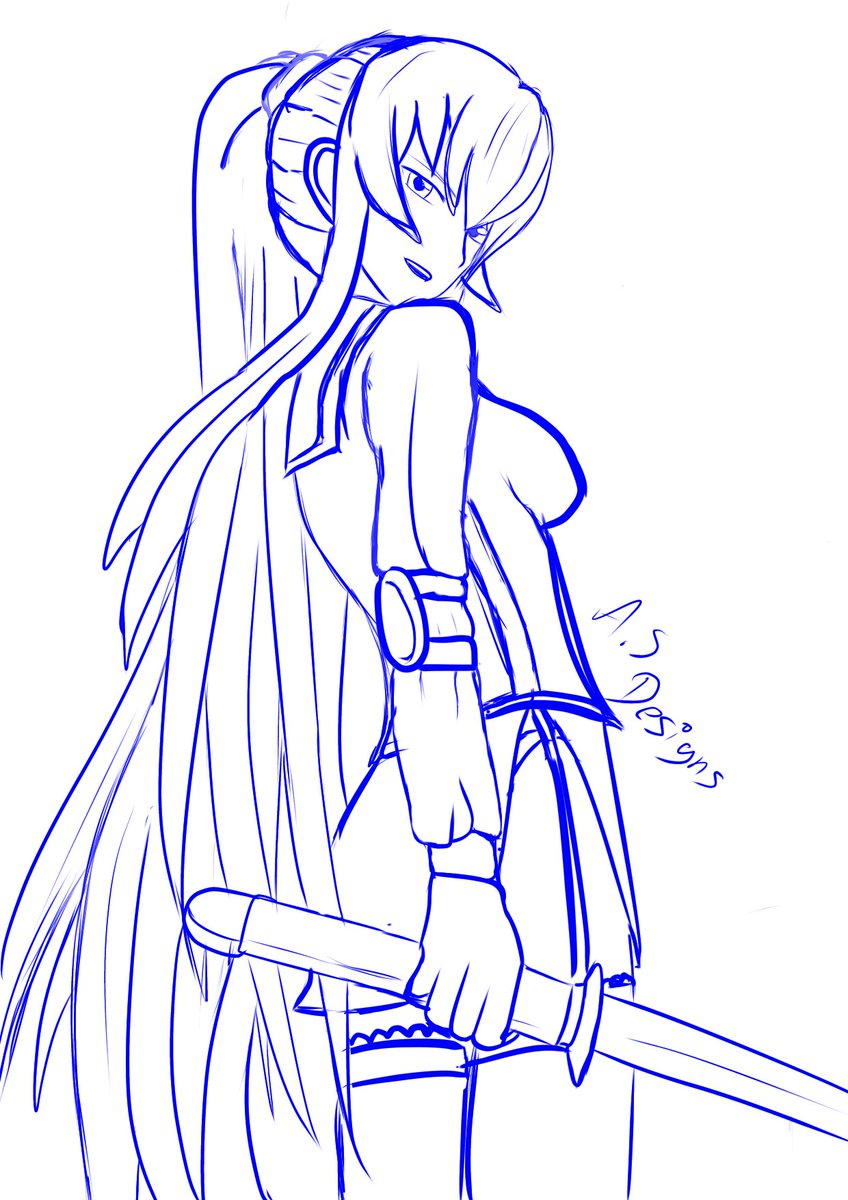 A_S__Designs's tweet photo. What I’m currently working on Saeko from #highschoolofthedead #digitalart #saeko #currentlyworkingon https://t.co/Xml2MH7RTE