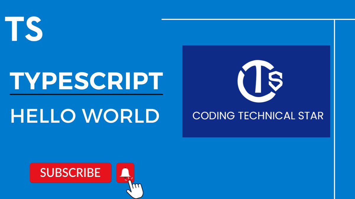 CodingTechnical's tweet image. youtube.com/@codingtechnic…
How to Write Hello World Code in TypeScript
Github:github.com/Ariba-memon/he…

#typescriptforabsolutebeginner #typescriptinbabysteps #keeplearning #keepgrowing #typescriptcourse #typescript #typescripttutorial #typescriptforbeginners #typescriptinhindi