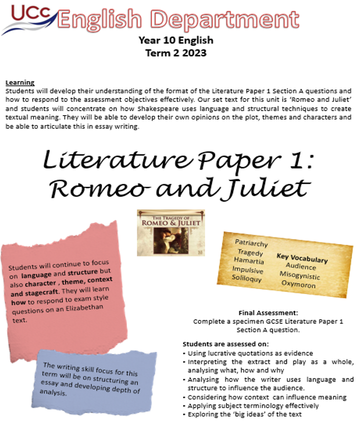 UCC_English's tweet photo. A new term means a new focus in English - here are our termly overviews of what each year group are studying. @UCC_Rutland https://t.co/8nPYCvjcxn