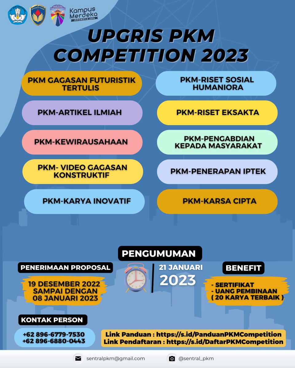 bemfpmipati's tweet photo. [UPGRIS PKM COMPETITION 2023]

Informasi diberitahukan kepada mahasiswa dan mahasiswi FPMIPATI bahwa pendaftaran Lomba UPGRIS Compettion, untuk pendaftaran bisa di akses melalui https://t.co/cFUiPdNOEf
#PKMUPGRIS https://t.co/v7KxnQL95Y