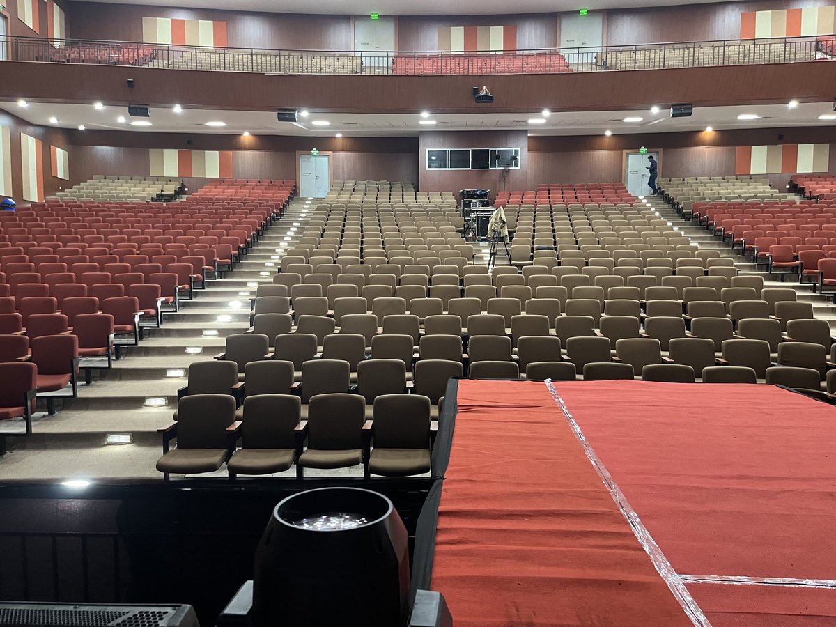The stage is set..... cultural events starts tonight...."Aikyam"