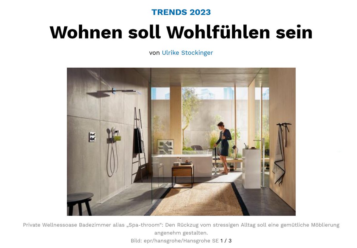 Wohnen soll Wohlfühlen sein - mit den Megatrends #Nachhaltigkeit, #Individualisierung und #Gesundheit präsentiert die <a href="/nwzonline/">Nordwest-Zeitung</a> die #Wohntrends 2023 und bezieht sich dabei auf die Zukunftsforscherin Oona Horx Strathern und das Magazin by <a href="/imm_cologne/">imm_cologne</a>: bit.ly/3WXhIFM