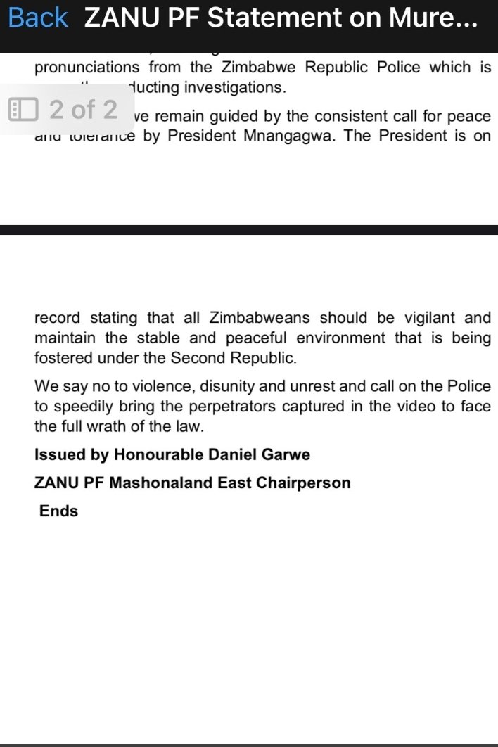 Unclepetso1's tweet image. We all know that Deputy Minister Garwe is a violent man and he preaches violence against his opponents.His Violence Ministry Sermons is on public record.He is equally to blame for the Murehwa Violence...

#ZanuPfMustGo