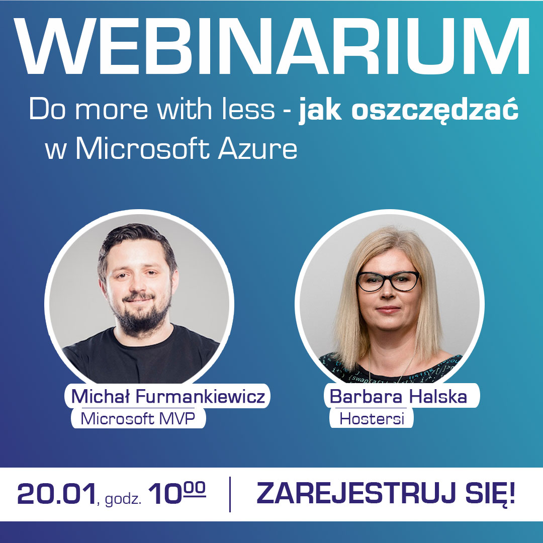 Zapraszamy na webinarium, które organizujemy wspólnie z firmą Microsoft: „Do More with Less - jak oszczędzać w Microsoft Azure.”
To podejście pozwalające na optymalizację kosztów przy zachowaniu wysokiego tempa rozwoju organizacji.
➡Rejestracja: bit.ly/DoMoreWithLess…