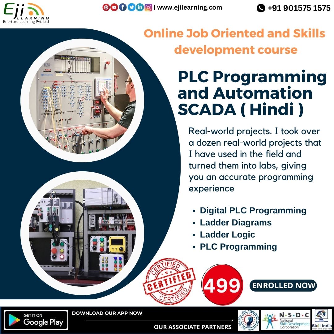 EjiLearning's tweet image. PLC Programming and Automation Course English and Hindi Both
Follow @ejilearning
Featured #ejilearning
.#plc #plccourse #future #work #onlinecourse #topcourse #trainning #courses #skillkanayaadda #topcourse #onlinecourse #skillindia #nsdc