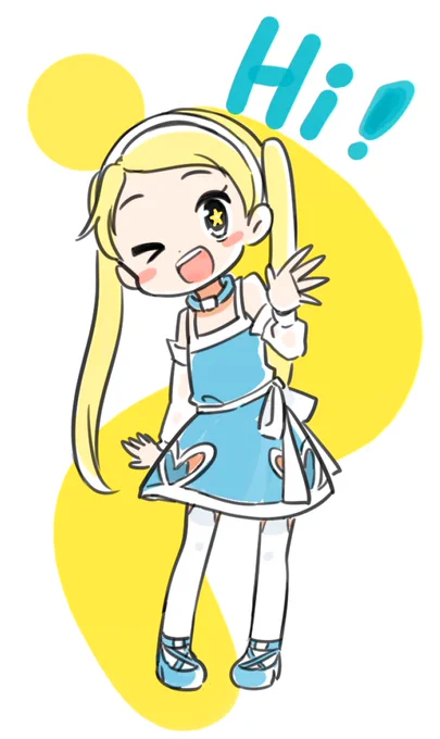 元気よく挨拶するRTAちゃん 