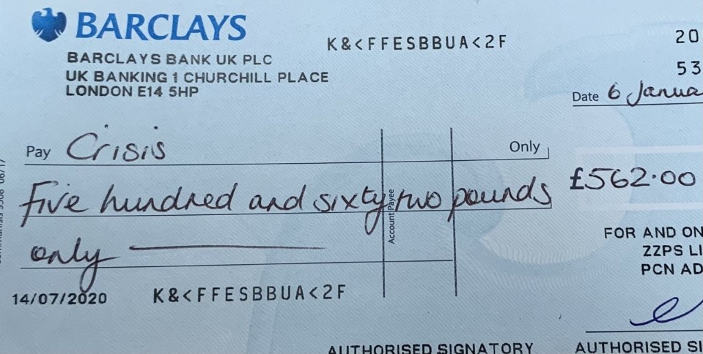 THE RESULTS ARE IN!!!! 

Our E-card donations have been calculated and we are pleased to say that ZZPS Limited raised a total amount of £732.16 for the amazing Charity  'Crisis' over the festive period. Well done everybody! #charity #Crisis