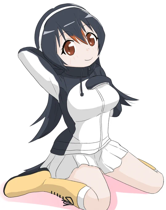 けものフレンズ ジェンツーペンギンふとももとお胸が描きたかった#けものフレンズ3#ジェンツーペンギン 
