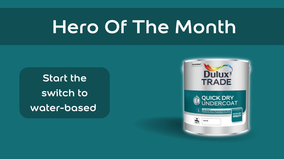 DuluxTrade's tweet image. As a decorator, we know you'll have your favourites, but we want to show the underdogs some love!

Introducing our January Hero of the Month:

✨Dulux Trade Quick Dry Undercoat ✨

You can rely on this product to perform on par or better than solvent undercoat 💪

#Waterbased