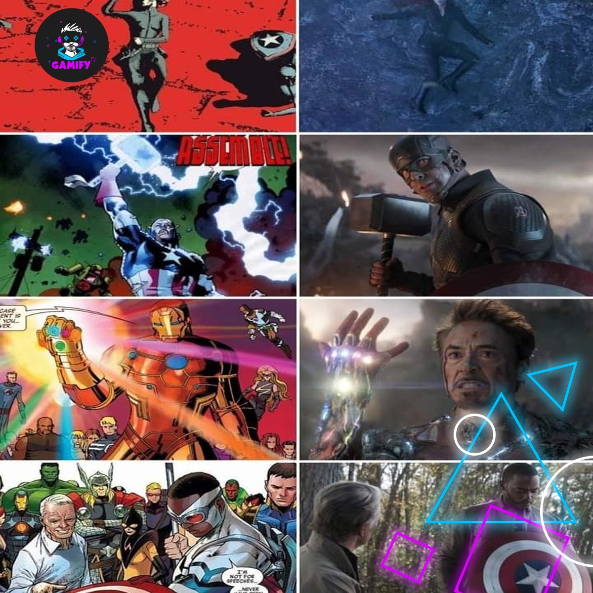 GamifyMena's tweet photo. اقوى اللقطات من فيلم END GAME للافينحرز اصلها الكوميكس! 🤯 

#MARVEL
#avengers 
#gamifymena https://t.co/EVapVbfPGR