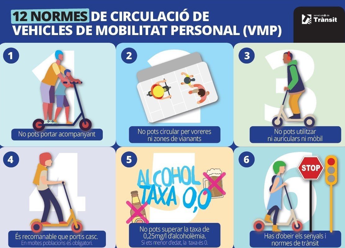 PoliciaSabadell's tweet photo. #INFOPMS👮‍♀️El Reis Mags t'han portat un patinet elèctric? 

Recorda:
✅Circula per la calçada
✅Velocitat màxima de 25 Km/h
✅Una persona per VMP
✅De nit, porta llums i elements reflectants
✅Estàs obligat a sotmetre't a les proves d'alcoholèmia i detecció de drogues

#sabadell https://t.co/qBei7277Tm