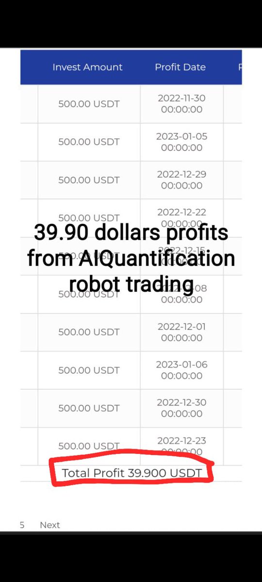 ADbaloch00's tweet photo. Daily profits from AIQuantification robot trading https://t.co/9fEQoLyo6F