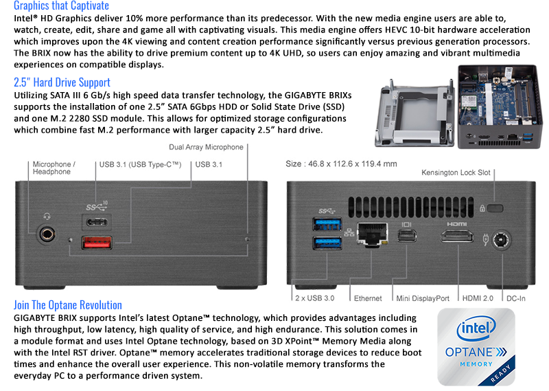 FrontosaSA's tweet image. The GIGABYTE BRIX Ultra Compact PC kit is ideal for a broad range of computing applications at home or in the office, the BRIX expounds sheer simplicity with convenience. Now available on our website!

Link: frontosa.co.za

#ad #pckit #gigabytebrix #GIGABYTE