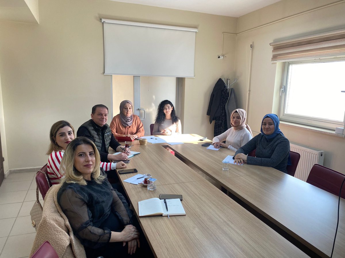 CizreSHM's tweet photo. Kuruluşumuz Eğitim birimi, Cizre ilçemizde kadınlarımıza, gençlerimize hizmet sunan ADEM, ÇATOM ve Kadın Destek Merkezi Koordinatörleriyle bir araya gelindi, 2023 yılında sunulacak eğitimler planlandı @CizreKaymakamlk @nazlidemirrr @sirnakash @Nezirtatar1 @ASHB_ATHGM @ksgm_ashb https://t.co/ED13qHZC03