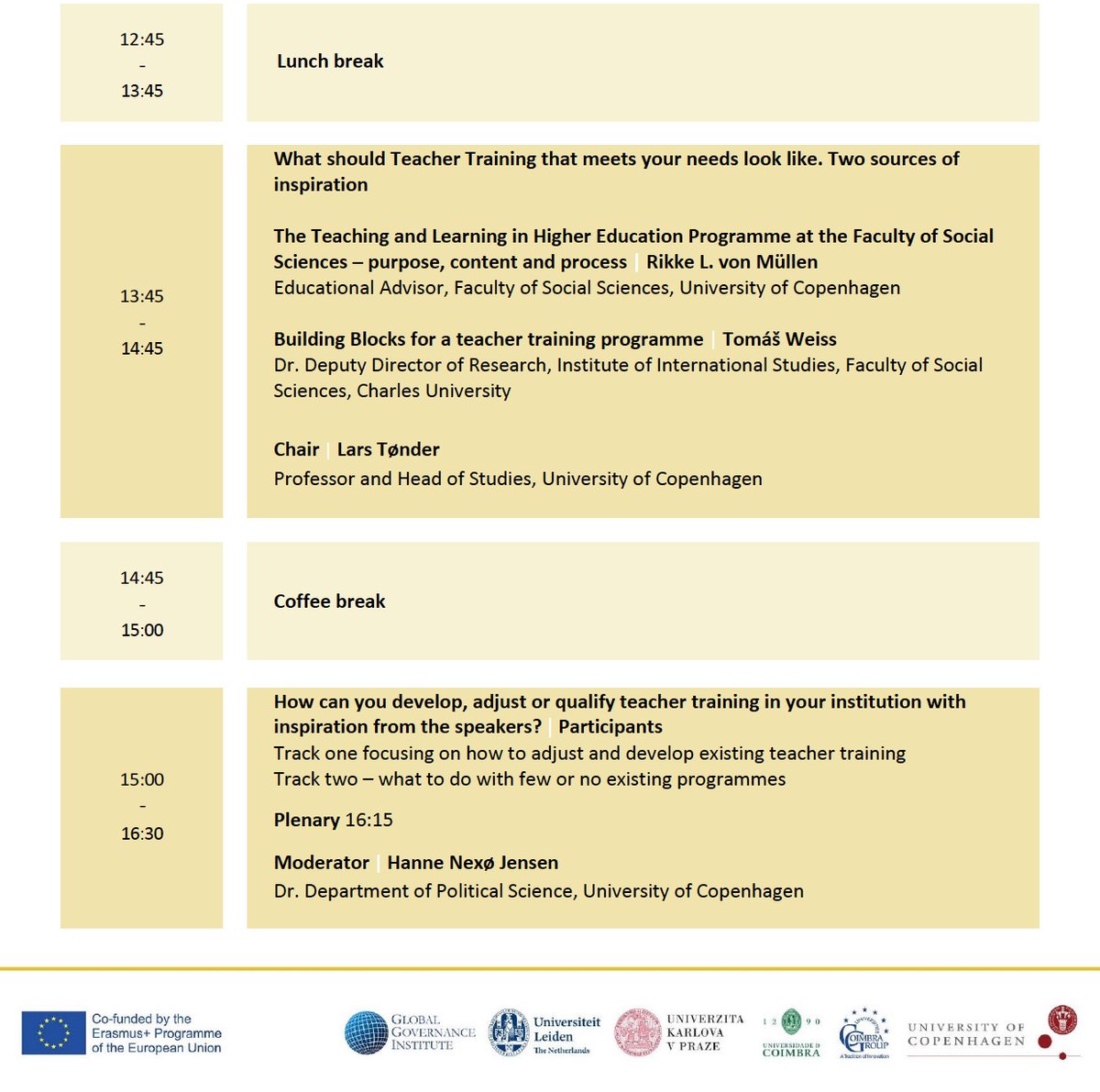 TeachingxEU's tweet photo. We're excited to host the 2nd edition of the #teaching #excellence training week for academic staff from 9-13 January 2023. Today's focus is on #collaborative teaching, collegial supervision, mentoring and feed-back...Led by @PolsciCph and co-organized by the @TeachingxEU network https://t.co/2G3Zr5XZaa