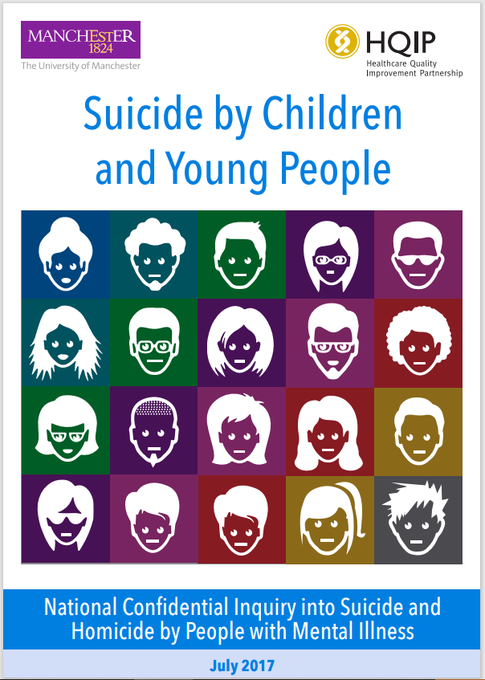 Our report on #suicide in children and young people is available on our website: sites.manchester.ac.uk/ncish/reports/…. We found that #suicide in young people is rarely caused by one thing. It usually follows both previous vulnerability & recent events.