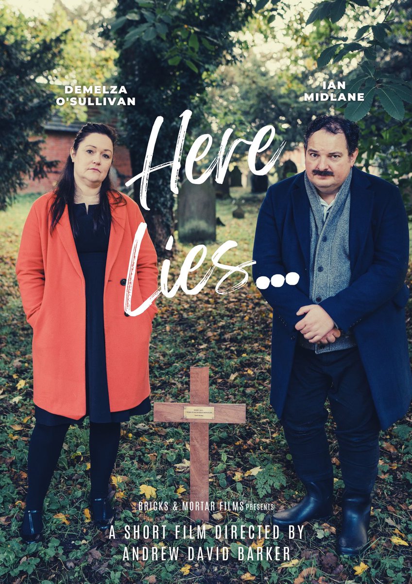 Poster for our forthcoming short film HERE LIES… 
Think INSIDE NO.9/TALES OF THE UNEXPECTED and you’ll be close to the vibe.
Excited for folk to see it. 

#shortfilm #supportindiefilm #postproduction #poster #insideno9 #talesoftheunexpected #filmmaker #director #gomake