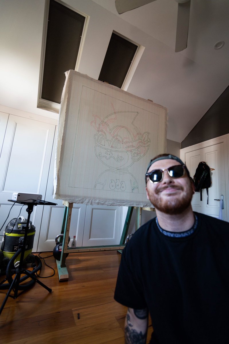 TuftOFF's tweet image. Next piece is gonna look ❤️‍🔥🔥 Any guesses on what it is 👀

#customrug #tuft   #tufting #nft  #NFTs #nftart