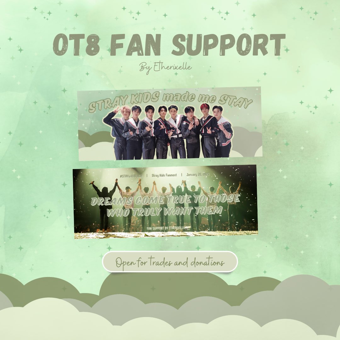 STRAY KIDS and CHANLIX fan support by <a href="/etherixelle/">Rieℓℓe ✴︎</a>

✨ rt and like
📍 MOA, exact time and location tba
🗓️ January 20, 2023
✨ very limited
✨ open for trades and donations, dm me

#StayWithBENCH #BENCHxSTRAYKIDS
T. chan lee know changbin hyunjin han felix seungmin jeongin in skz