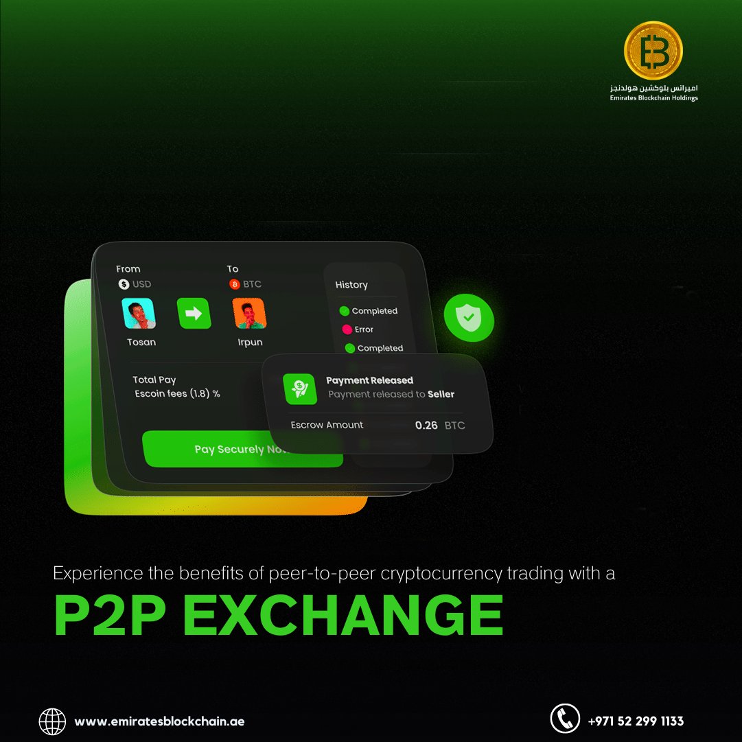 EmiratesBlockc1's tweet image. Blockchain technology is based on the principle of decentralization, which allows for the creation of peer-to-peer (P2P) exchanges.
lnkd.in/gYzcrNtt
#P2PExchange #P2PExchangeDevelopment #BlockchainP2P #DecentralizedExchange #SmartContractExchange #blockchain
