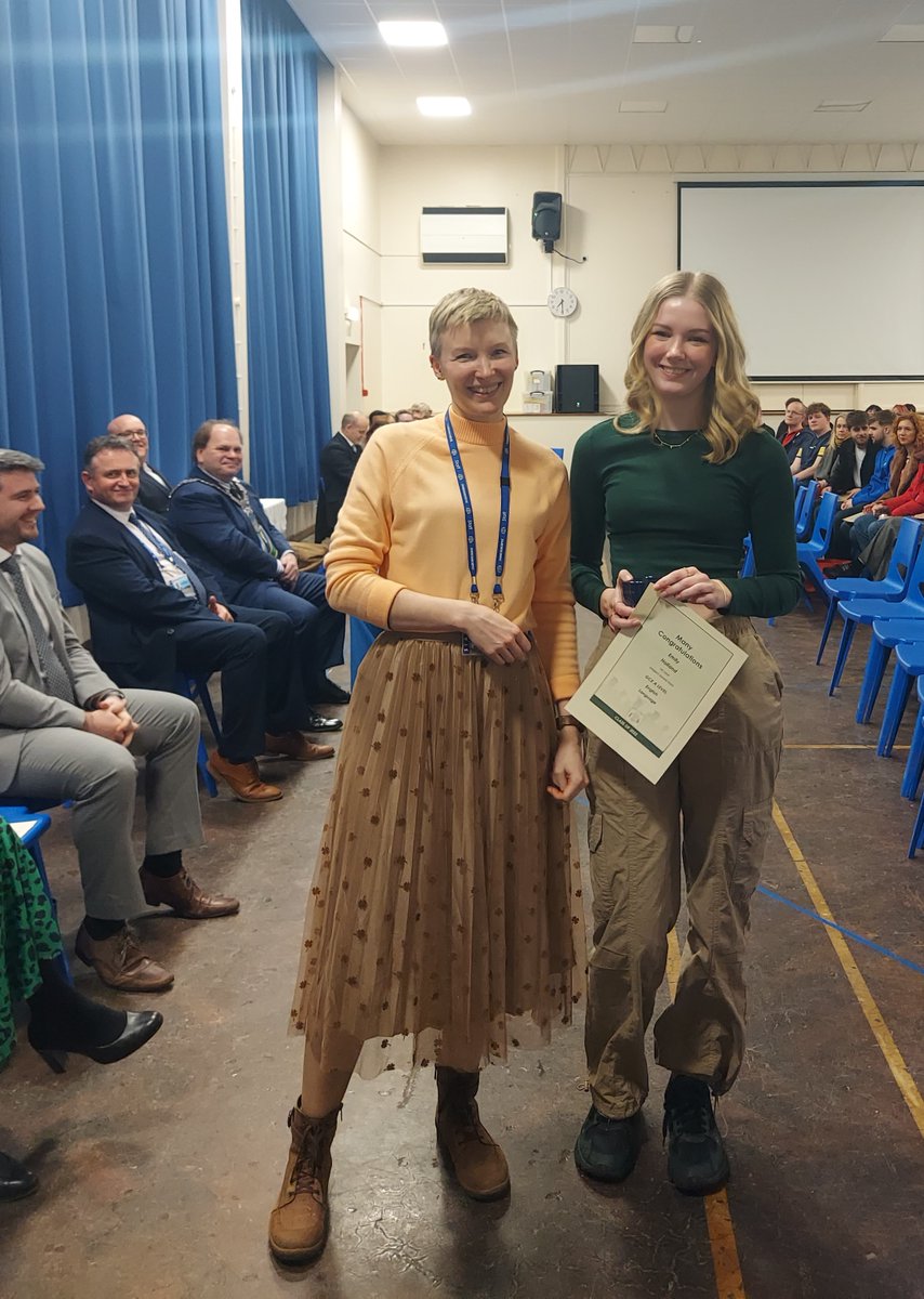 Imberhorne6th's tweet photo. Our ex Year 13s @Imberhorne6th visited us last week for their Certificate Presentation Eve. The 2022 A-Level/BTEC students collected their exam certificates and received subject awards from the Town Mayor #wemissyou #stayintouch https://t.co/4av4StzBMe