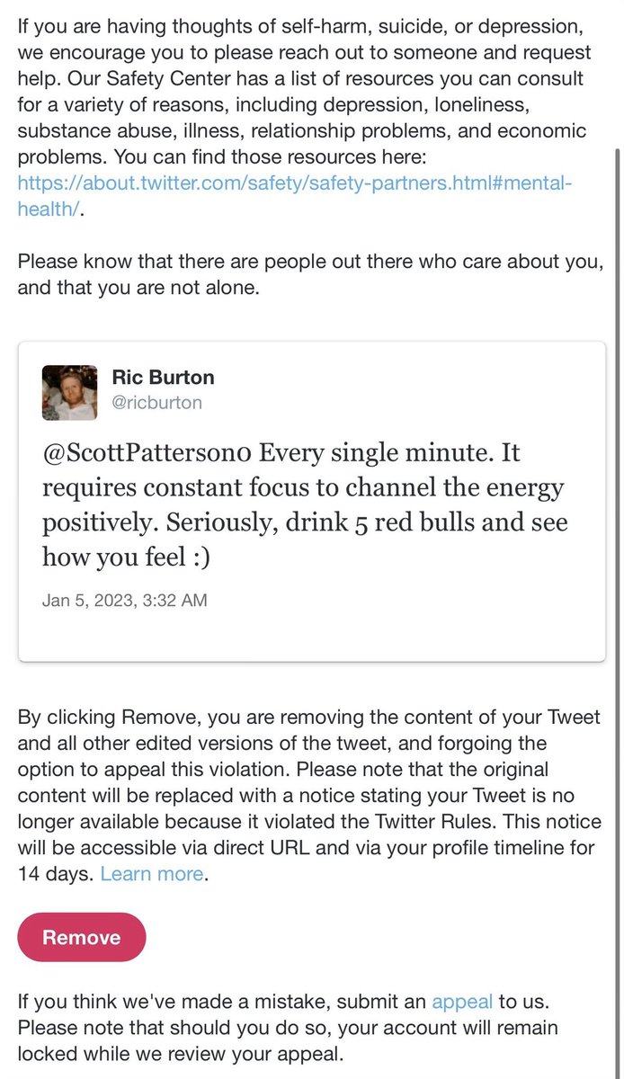 Monartii's tweet photo. Freedom of speech but not freedom of reach isn’t working.
@Twitter what’s the process for fixing this?
@ricburton #freeric https://t.co/8tEeAk1iXg