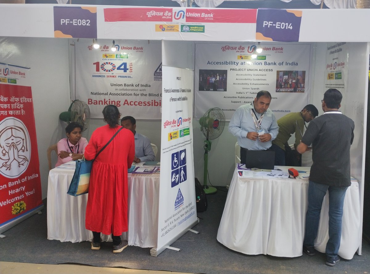 UnionBankTweets's tweet photo. #UnionBankOfIndia is one step ahead in providing inclusive and accessible services for everyone. At @purplefestgoa 2023, several accessible banking initiatives and innovations were exhibited.
#GoodPeopleToBankWith #AmritMahotsav #UnionSparsh #BankingAccessibility https://t.co/uc5tixt4cs