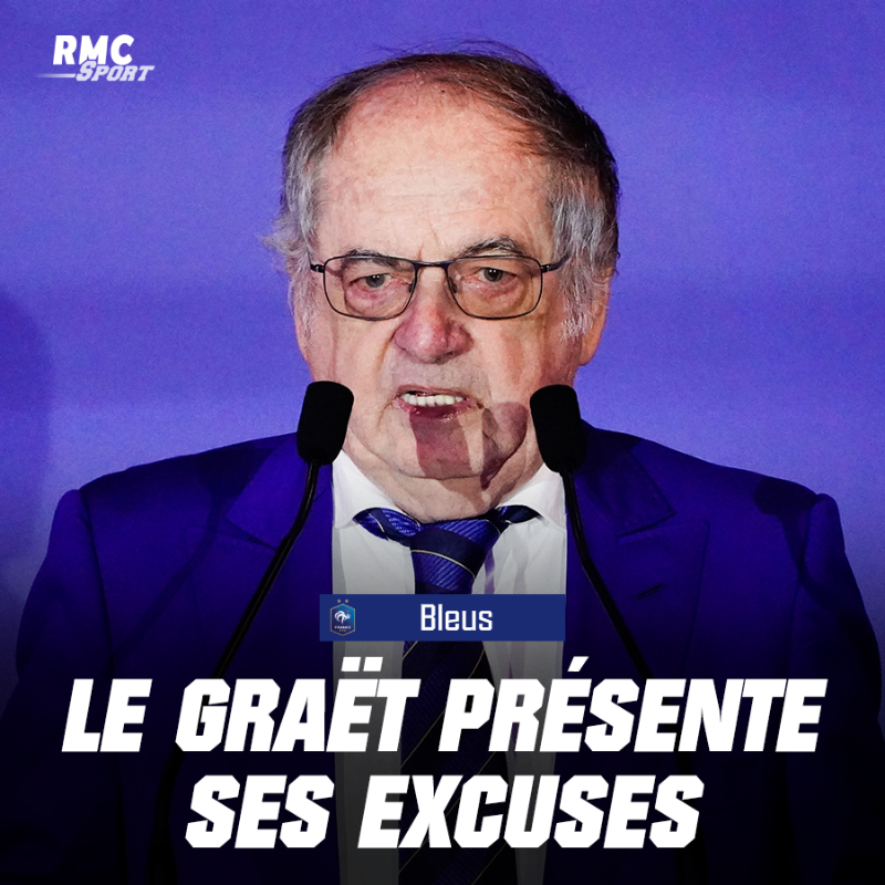 RMCsport's tweet photo. 💬 Le président Le Graët reconnait des propos maladroits concernant Zidane et lui présente ses excuses.