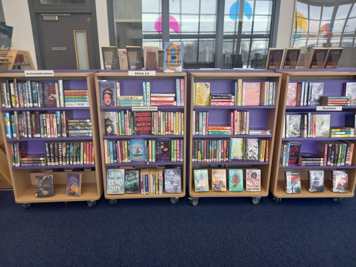 LibraryAlford's tweet photo. Good morning @alfordacademy, welcome back to school after the Christmas break. I hope you are all ready to start the new term. I have been busy preparing the library for your return genrefying the Young Adult section. I hope you'll find it easier to peruse the shelves. https://t.co/1FjokvQltp