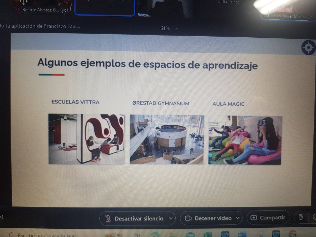 Con F Javier Masero hoy en <a href="/cepdesevilla/">CEP de Sevilla</a> aprendemos sobre los espacios para el aprendizaje: tecnologia, pedagogia y arquitectura.