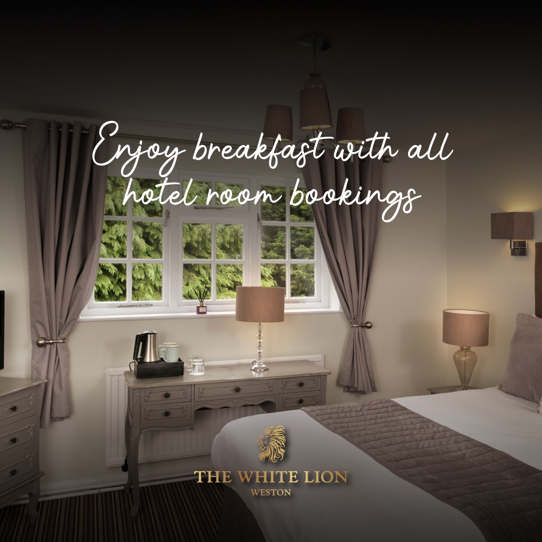 WhiteLionweston's tweet image. Book a room with us during January 2023 &amp;amp; you'll get breakfast included for no extra cost!
Rooms are still available, get in touch now! 
bit.ly/TWLBookJan23
📱 01270 587011
✉ relax@thewhitelionweston.com
#BreakfastIncluded #Hotel #Rooms #Weston #Staffordshire #Cheshire #C...