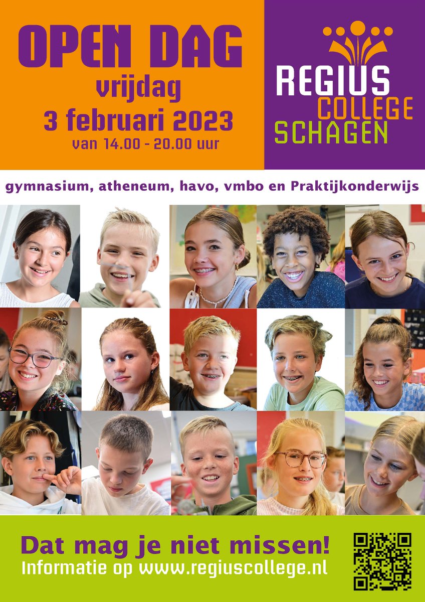 Zet 'm alvast in je agenda! Op vrijdag 3 februari hebben we weer een open dag. Ben jij er ook bij? En vergeet niet onze school toe te voegen aan de Opendag app om op de hoogte te blijven van de laatste nieuwtjes van onze open dag.

#opendag #schagen #regiuscollege #vo #onderwijs