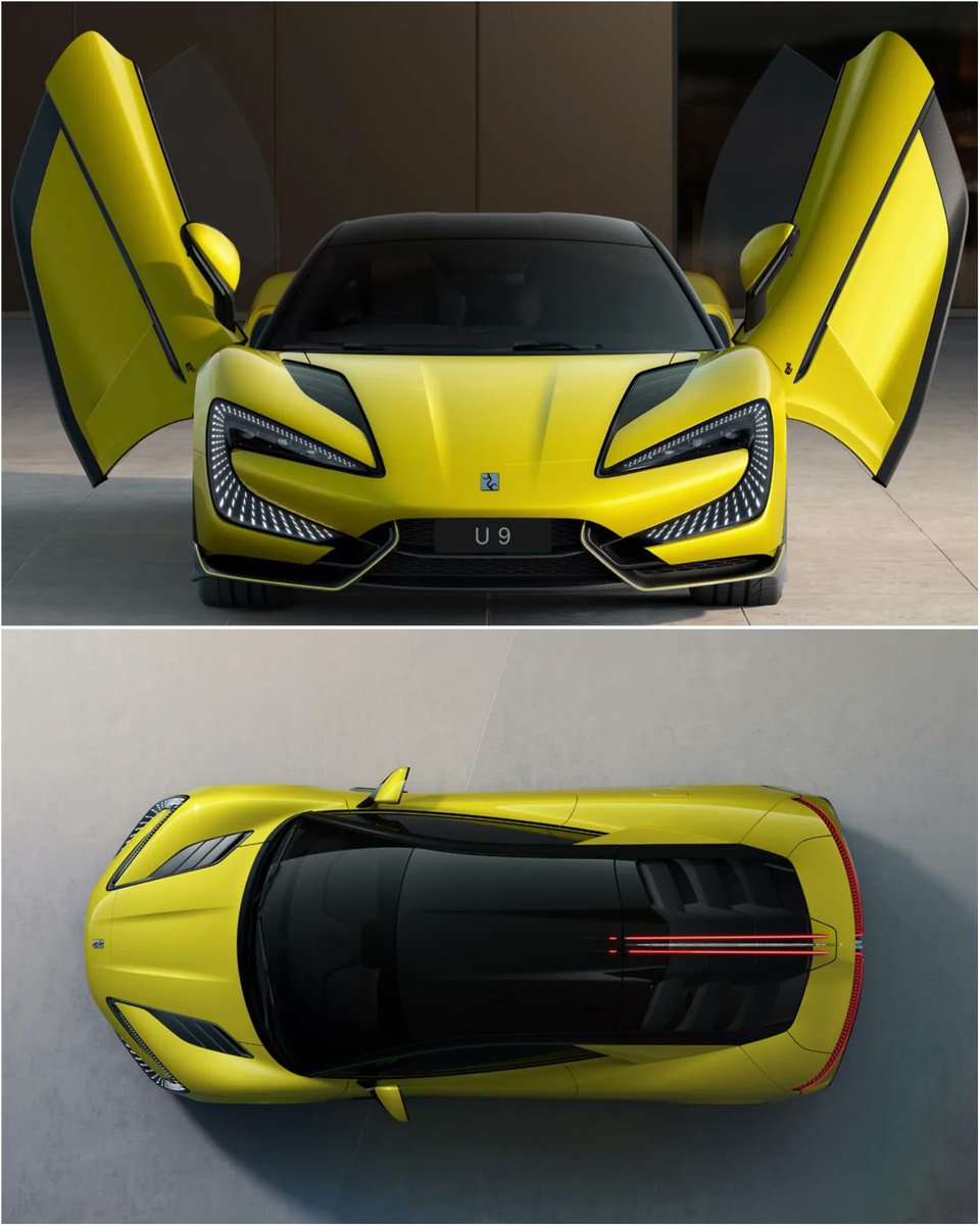byd_world's tweet photo. ⚡ BYD Yangwang U9 electric supercar. Four electric motors. Over 1,000 horsepower. ⏱️ 0-100km/h in 2.0 seconds. 

#BYDWorld #BYD #BuildYourDream #ev #evcar #supercar #supercars #yangwang #yangwangu9 #u9 #evcars #evcarsworld #electriccar #electricvehicle #electriccars #tesla https://t.co/FtxwUhu4I2