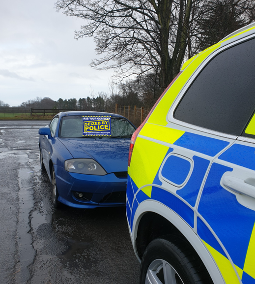 PSOSRoads's tweet photo. #FifeRP were in Thornton yesterday when we spotted this car. Checks revealed that the 36-year-old female driver was uninsured. As a result, the vehicle was seized, and the driver was reported to @COPFS.
#TaxiForOne
#OpDriveInsured https://t.co/9nThC6jFch