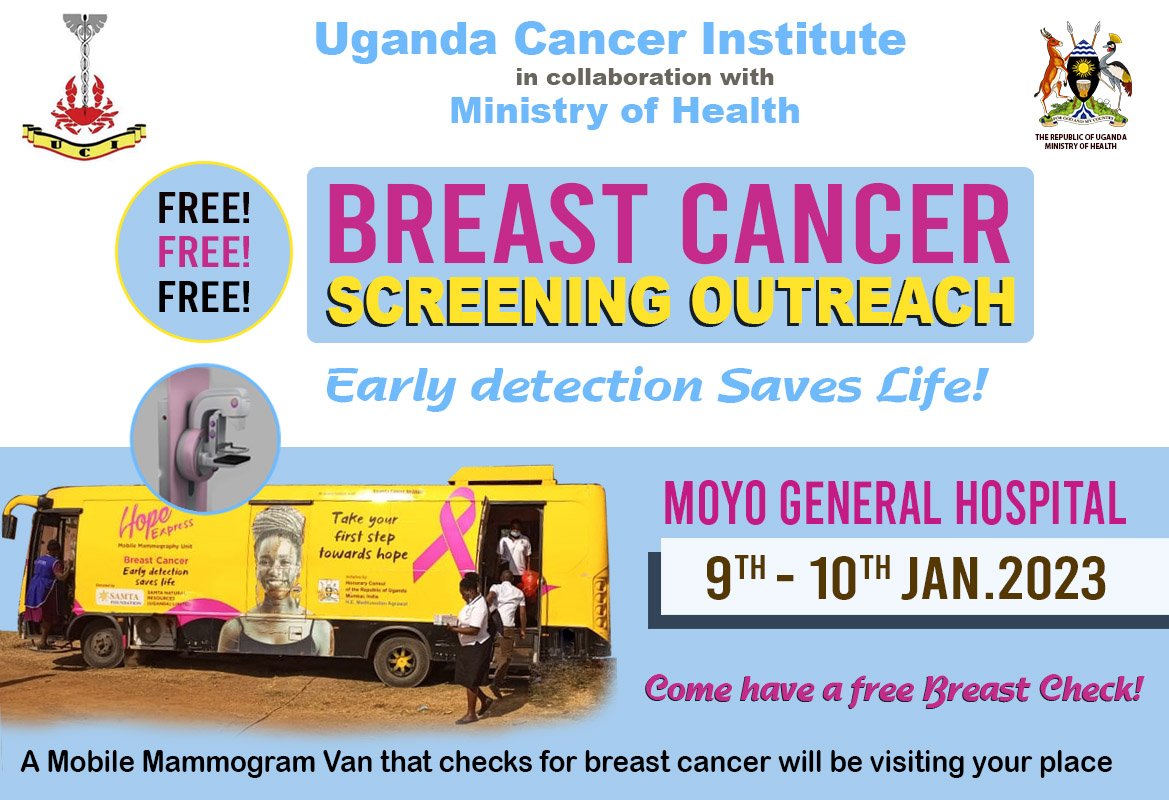 mpamanicollins's tweet photo. Great efforts of launching Breast Cancer Screening Clinics at Regional Referral Hospitals across Uganda. https://t.co/k3RXXqrtrU