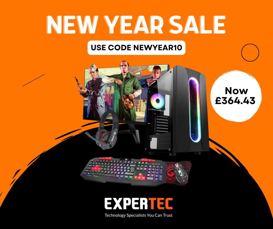 ExpertecUK's tweet image. Kit yourself out today in our #NewYearSale! We have 10% OFF for the whole of Jan🔥

Introducing the Core i5 2nd Gen #Gaming Sauron PC Bundle. With everything you need included, like headset, monitor, mouse and more, you're bound to enjoy this bundle. 

🔗expertec.co.uk/refurbished-ga…