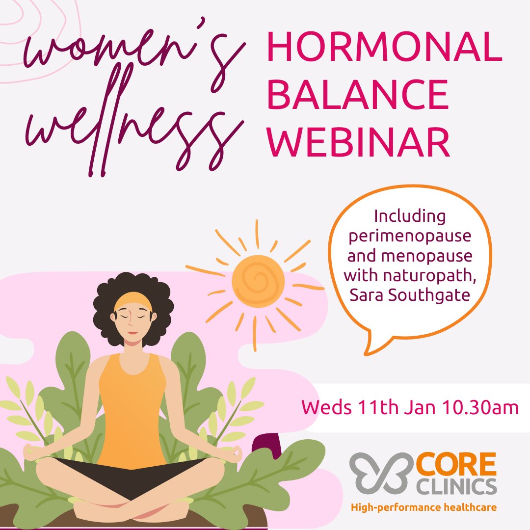 PLEASE NOTE our popular hormonal balance webinar with <a href="/SaraSouthgate/">Sara Southgate</a> has been moved from Jan 25th to ✨THIS WEDNESDAY JAN 11TH✨

For everyone who has already registered, we have contacted you via e-mail. Thank you &amp; see you there! 😊 #Menopause #hormones #perimenopause