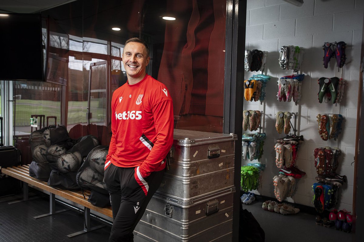 Photographed for Times Sport this weekend. Phil Jagielka, now 40 years old, plays for Stoke City.  Says his secret to longevity is avoiding the gym. He has made 645 league appearances. #philjagielka #portraitphotography #stokecity #timesphotography #thetimes #stokecityfc