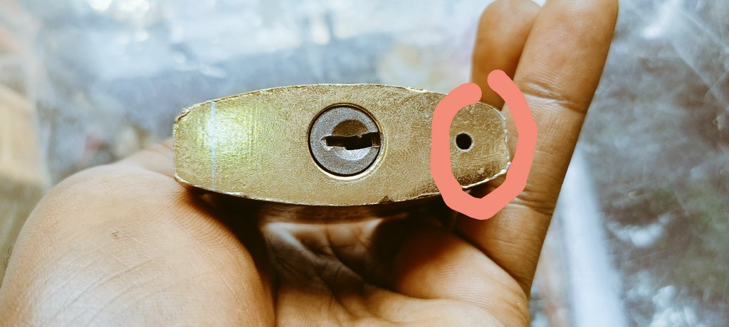 AHABWE on Twitter: What is the use of that hole on the padlock 🙄   / Twitter