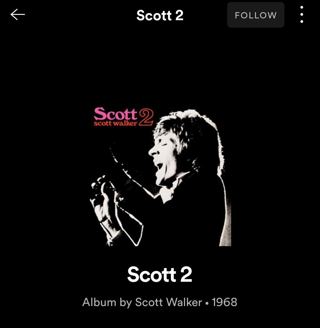 Monday morning worship upstairs Scott Walker - 2  Happy birthday to a legend. 