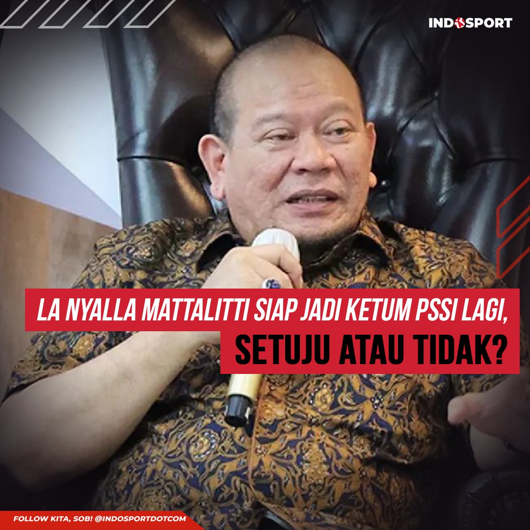 indosportdotcom's tweet image. Komentarmu, sob?

#LaNyalla #PSSI #SepakBola #Indosport