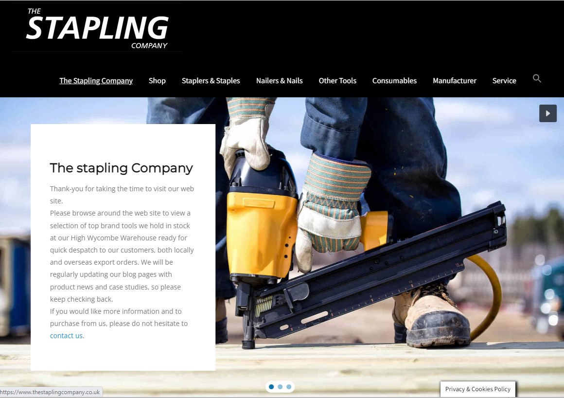 Delighted to have launched a re-skinned WordPress web site for one of our oldest clients - thestaplingcompany.co.uk 

The new site, almost exactly 20 years since we launched their first site has been a few months in the making with new photos, sections and an updated theme.